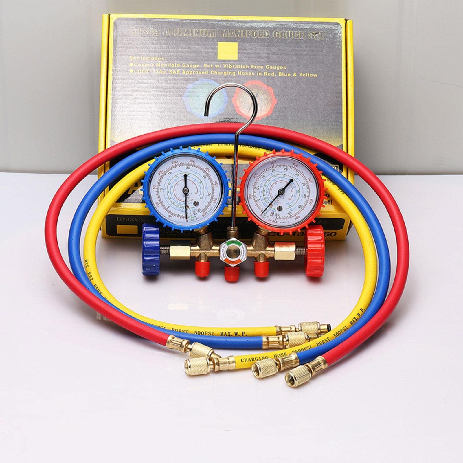 R-410A 冷媒と接続ホースセット Amazon.co.jp: SURIEEN R410A AC冷媒充電ホースセット 72インチ