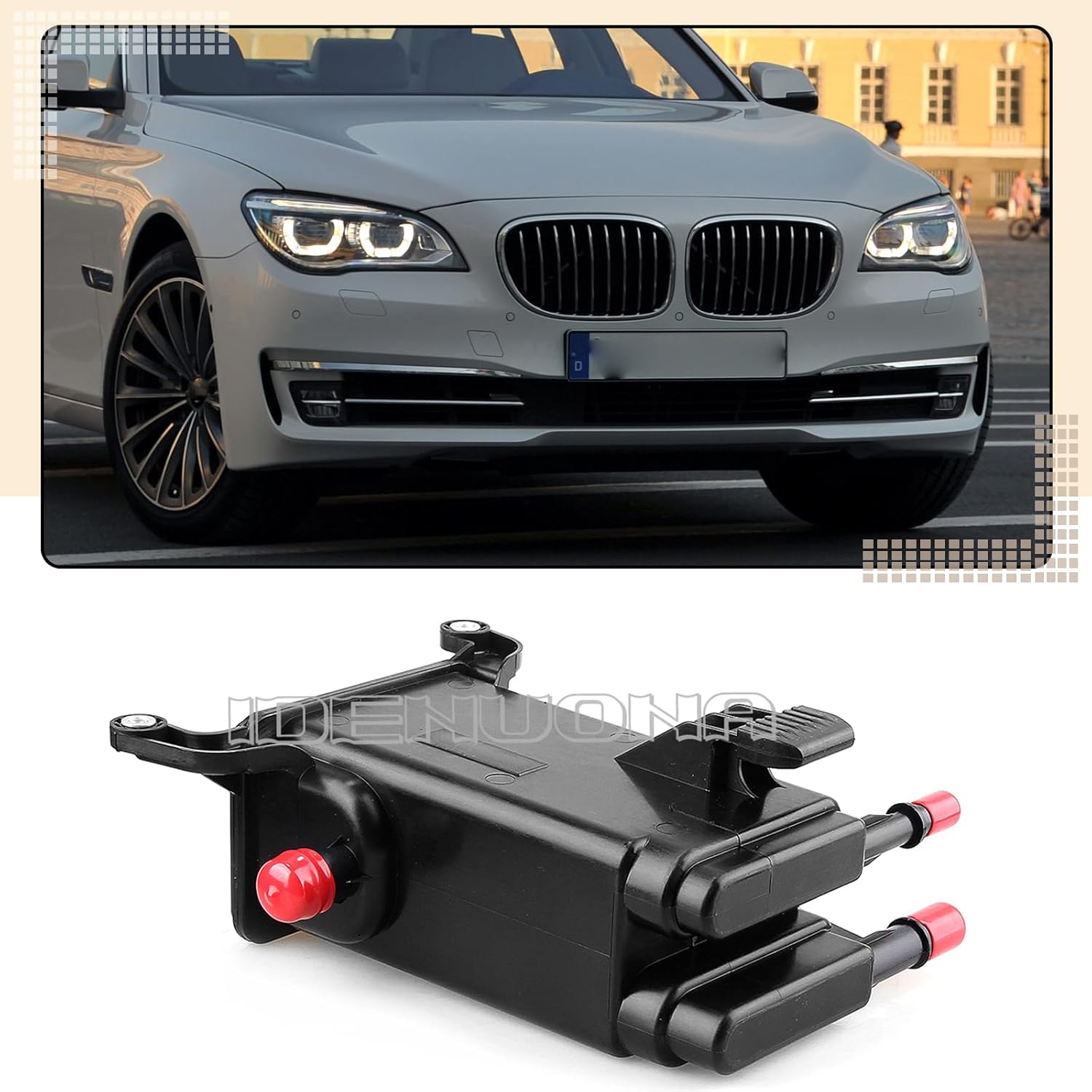 Car Vapor Canister Activated Charcoal Filter Assembly Parts For BMW 16137223207
