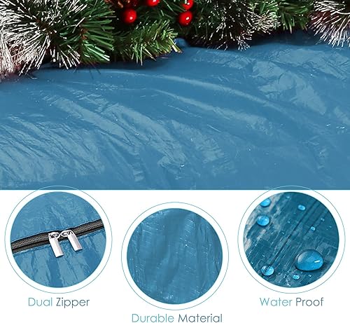 Miniatura 4 de Hearth & Harbor - Bolsa de almacenamiento para árbol de Navidad de 9 pies, bolsa para árbol de Navidad artificial con asas reforzadas, cremallera