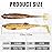 TRUSCEND Hand-Painted Soft Fishing Lures 10PCS, Paddle Tail Swimbaits, Fishing Lures for Bass Trout Crappie Walleye, Durable Plastic Bait for Bass Fishing, Shad Fishing Bait for Freshwater Saltwater