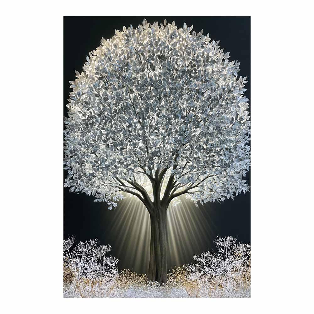 HOQIU Canvas Wall Art Magical Purple Tree Art tree poster, landscape wall art, for Living Room Bedroom Bathroom.(Multicolor)-80x120cm Unframed