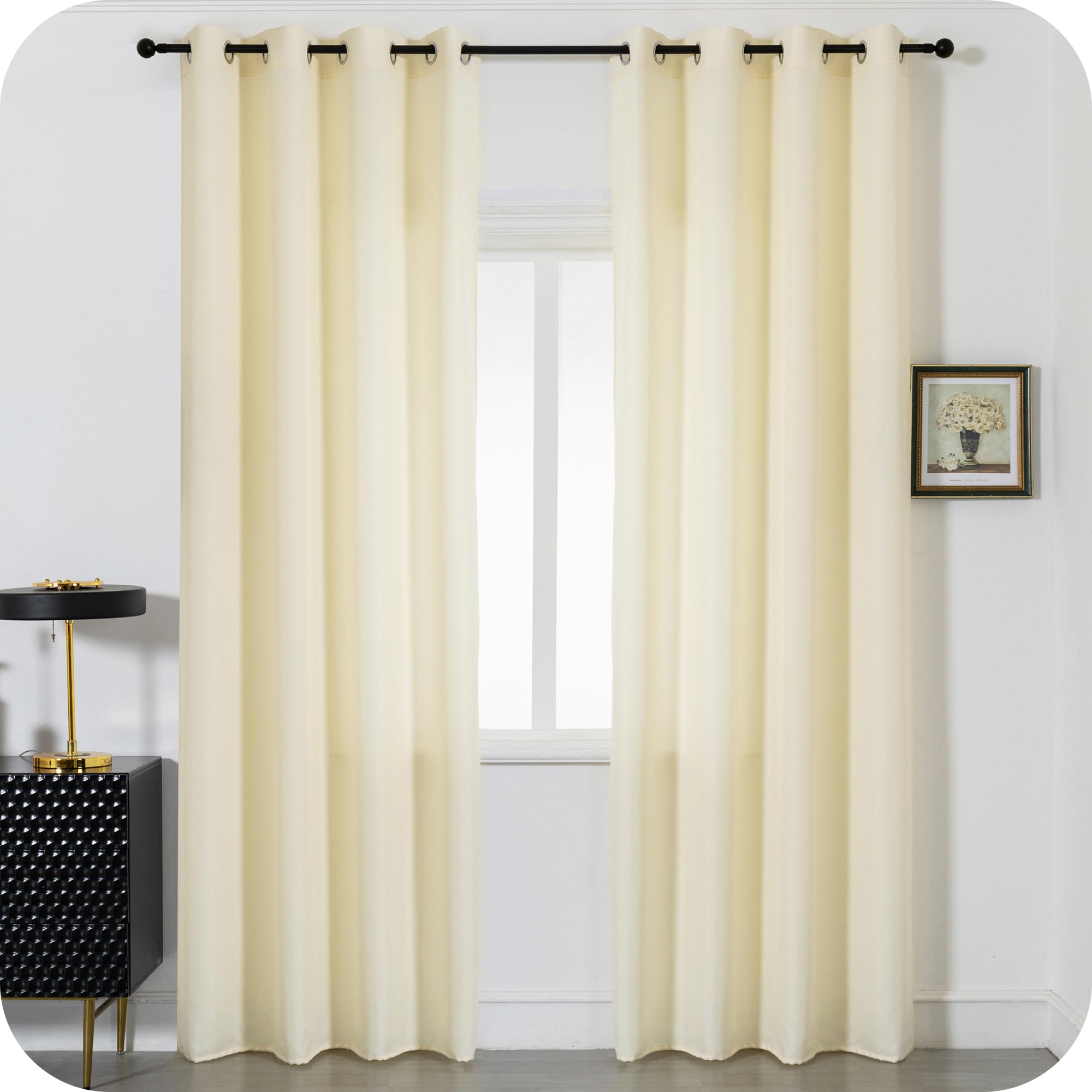 Tende Voile Effetto Lino Girasole Home - 2 Pannelli 140x290 Cm, Grigio, Con Occhielli, Per Interni - Foto 9