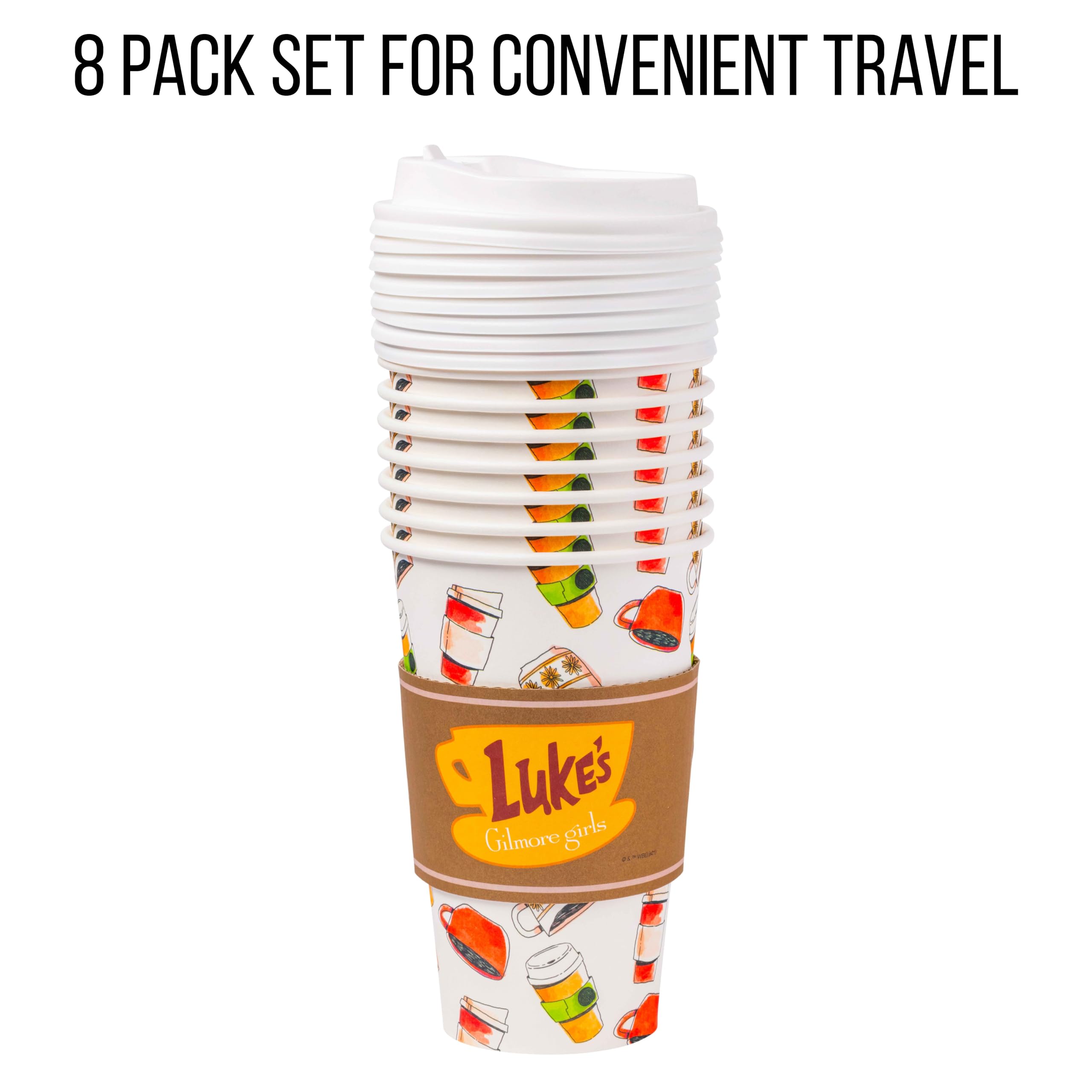 Silver Buffalo Gilmore Girls Lukes Logotipo 8pk - Taza De Vi | Envío Gratis