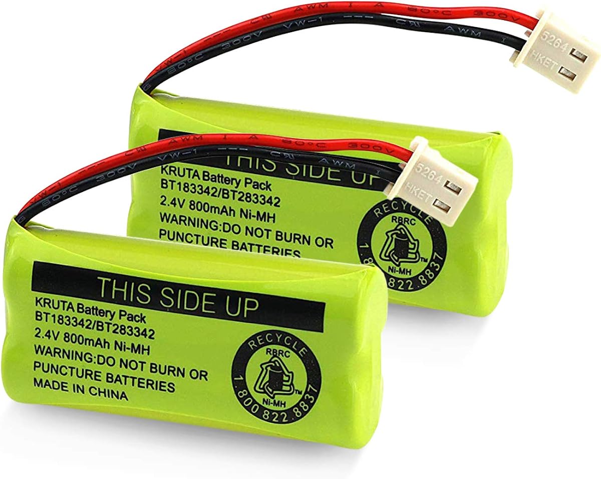 BT183342 BT283342 BT166342 BT266342 BT162342 BT262342 Battery Compatible with VTech CS6114 CS6419 CS6719 AT&T EL52300 CL80112 VTech CS6719-2 Cordless Handsets