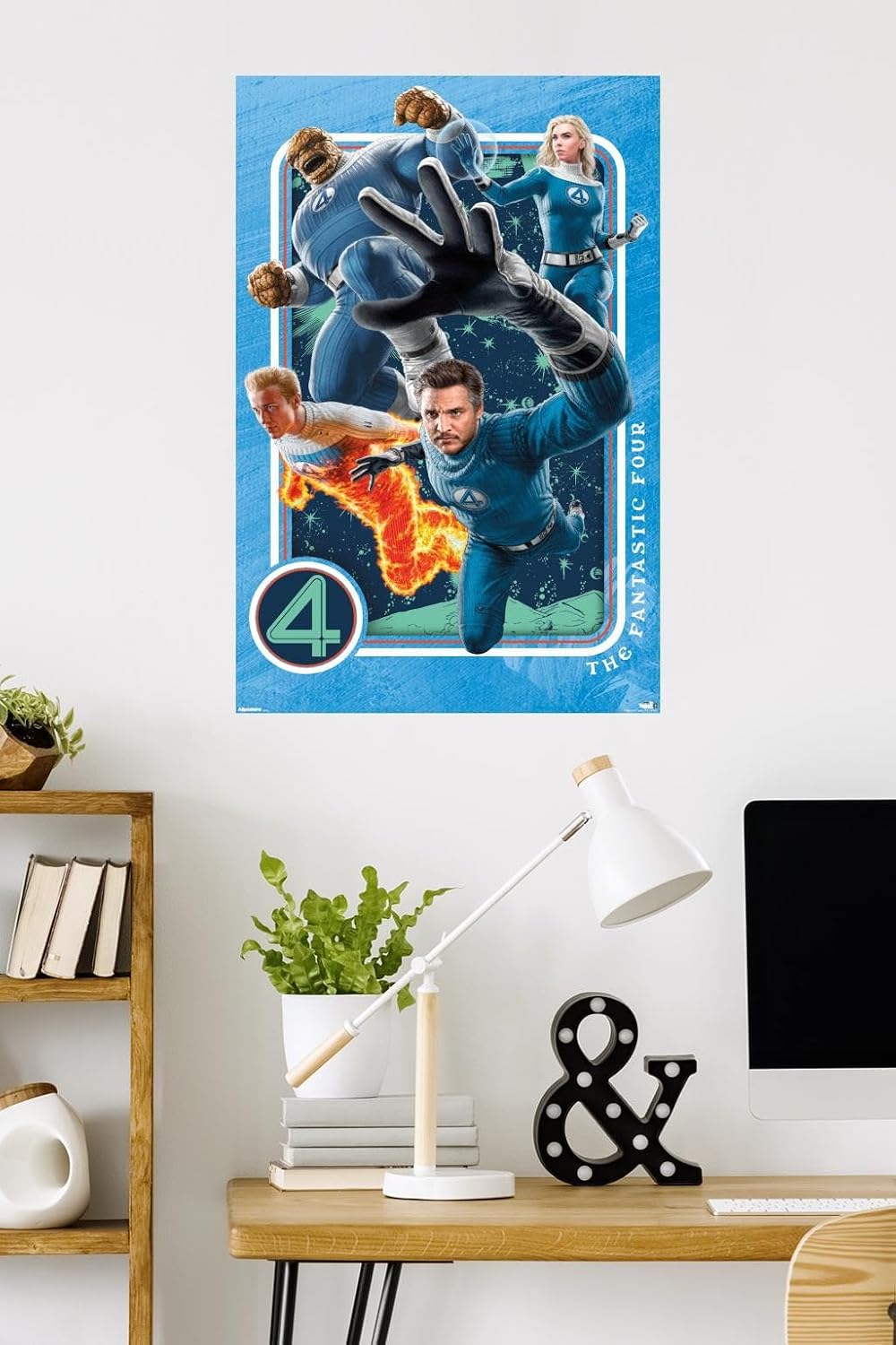 Marvel Fantastic Four: First Steps (2025) - Powers Wall Poster, 34L" x 22.4W", Premium Unframed Version