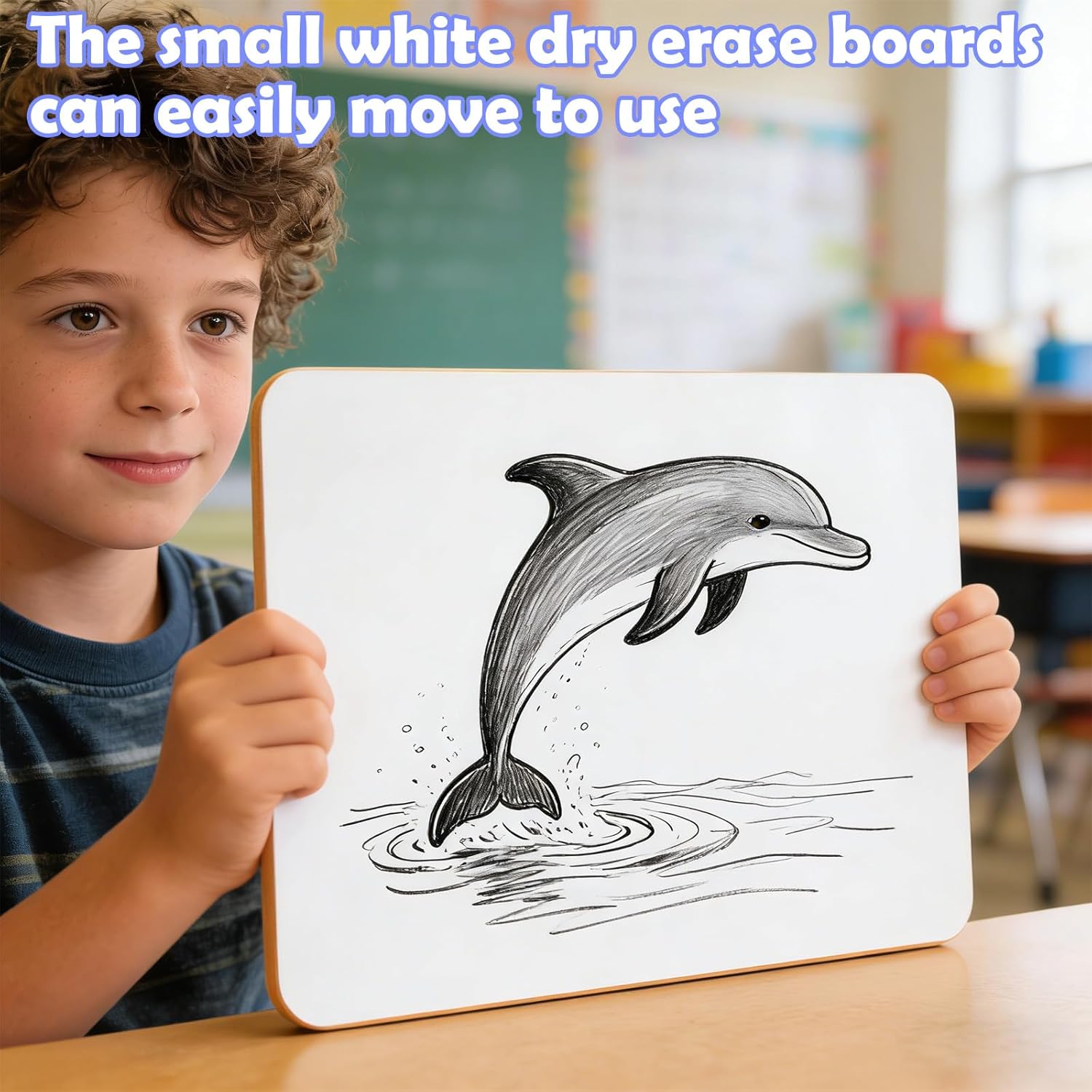 Dry Erase Boards 32 Pack, 9"x12" Double Sided Small Whiteboards with Lines for Kids, Students, Teacher & Classroom Pack, Mini Individual White Boards Lined for Writing Math English Practice