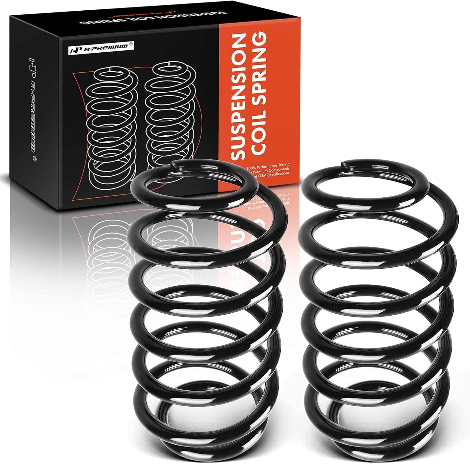 A-Premium 2PCS Rear Suspension Coil Spring Set Compatible with Jeep Grand Cherokee 1999 2000 2001 2002 2003 2004, 4WD, RWD