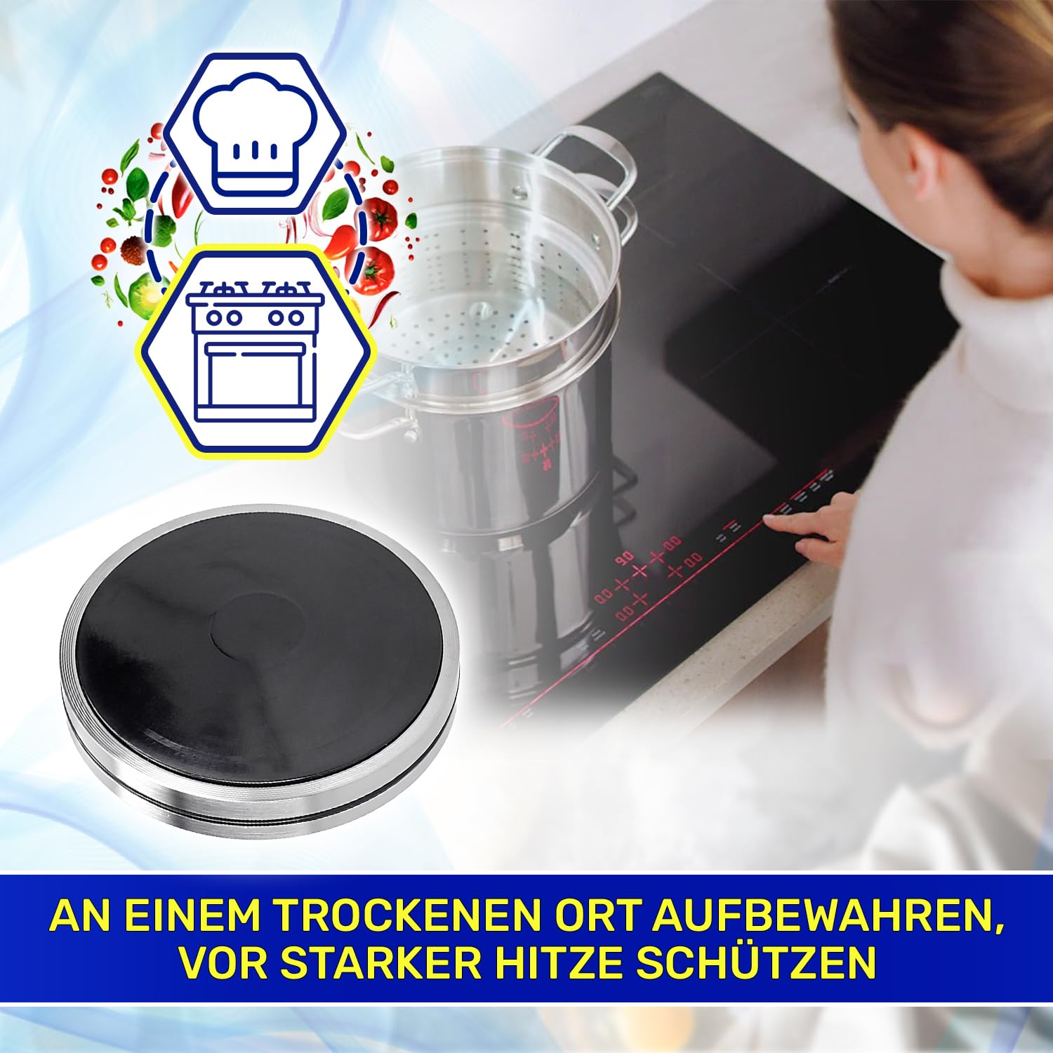 Drehknopf Herd für den Elektroherd mit Originalcode 00614176 614176 für Bosch für Constructa für Siemens - Garantie 10 Jahre - MONTERAL