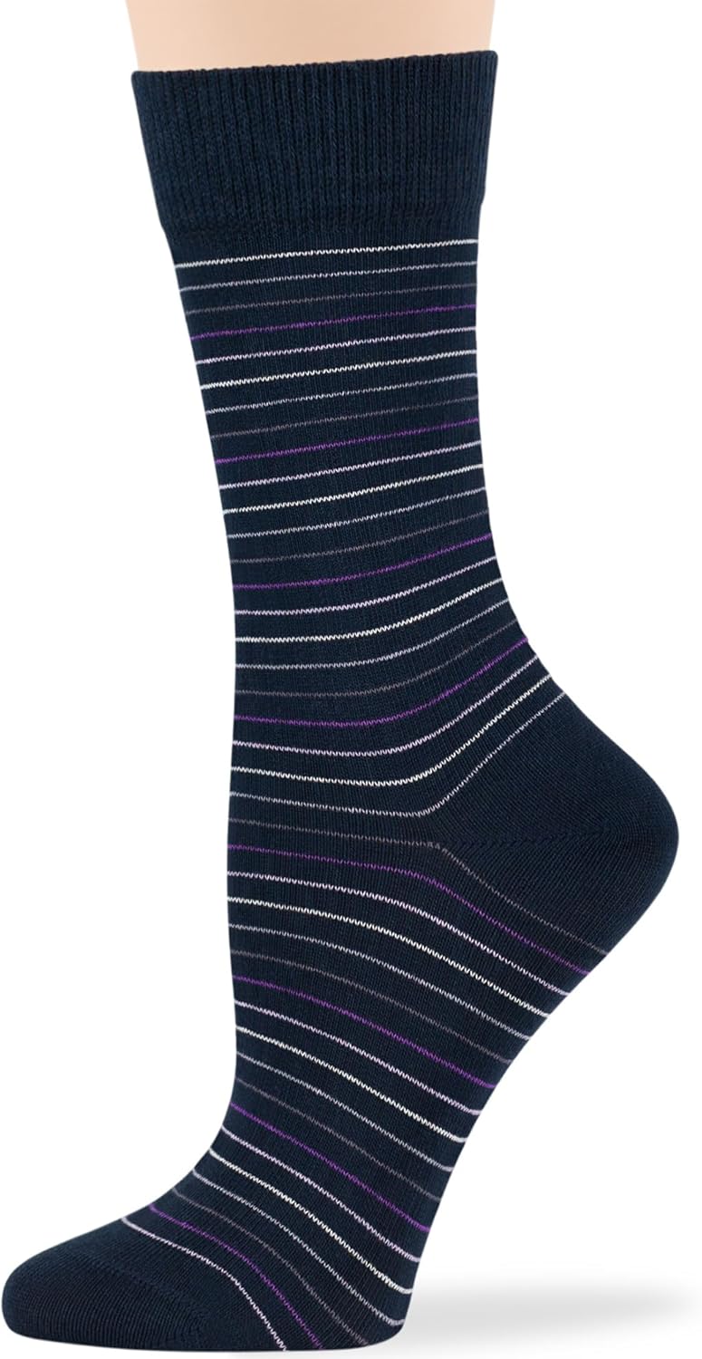 7BigStars Women Crew Socks - Fun Cotton Socks for Women, Colorful and Cute Designs, 4 Pairs Breathable Casual Dress Socks - Image 5