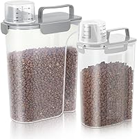 Vista 1 de Recipiente de almacenamiento de alimentos para perros, boquilla grande mejorada sin BPA, recipientes de plástico para almacenamiento de alimentos