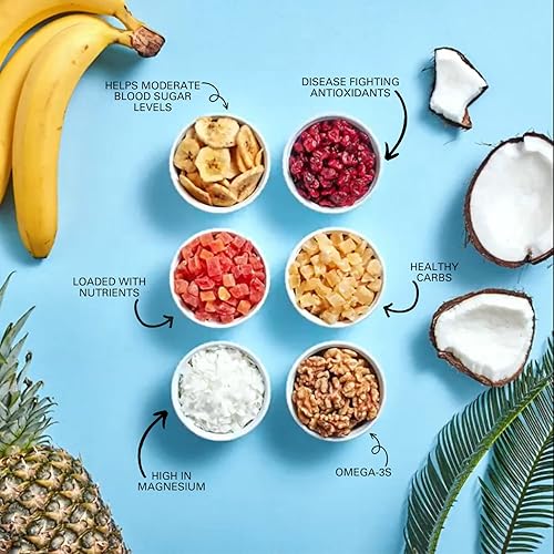 Miniatura 38 de Power Up High Energy Trail Mix Gourmet Nut - Mezcla de frutos secos sin OMG, vegana, sin gluten, apta para dietas cetogénicas y paleo, sin