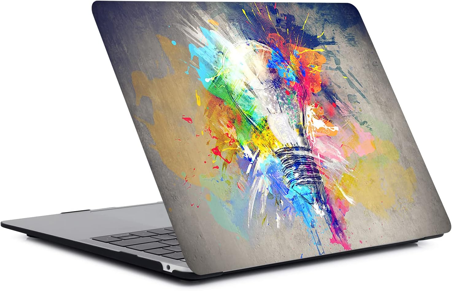Case Compatible with MacBook Pro 14 Inch 2021 Release A2442 M1 Pro/ M1 Max, 2 in 1 Protective Plastic Hard Shell Case & Keyboard Cover for MacBook Pro 14'' with Touch ID - Creative Bulb