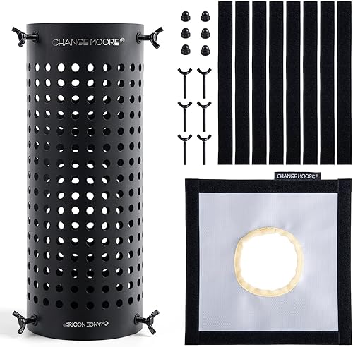 CHANGE MOORE Protector de malla de chimenea para estufa ignífuga, protección antiquemaduras, protección antihuellas, estufa al aire libre para