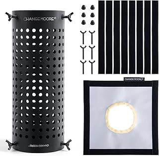 CHANGE MOORE Upgraded Fireproof Stove Chimney Mesh Protector Anti Scalding Anti-Spark Tent Protection, Outdoor Stove Jack for Canvas Hot Tent Camping