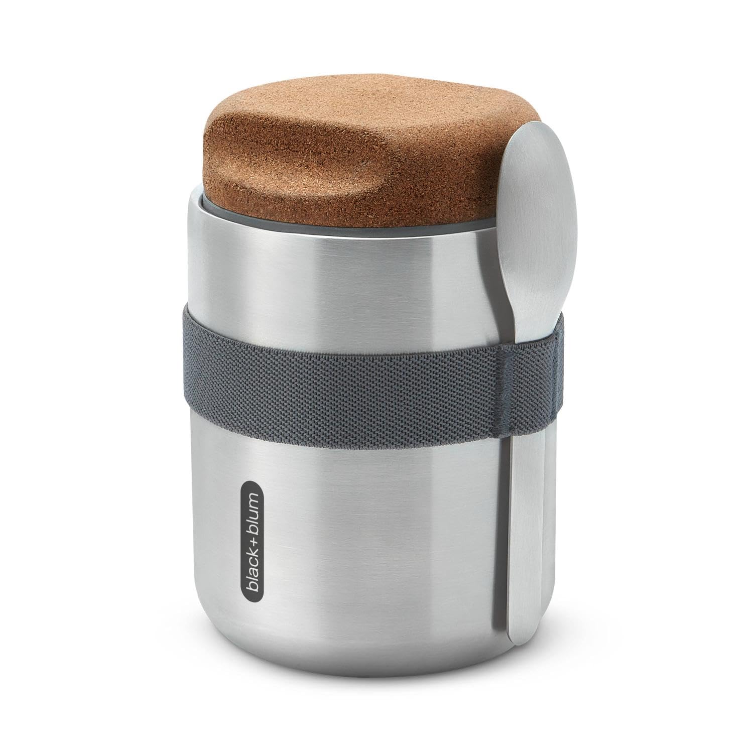 BLACK + BLUM Thermo Pot Boîte Alimentaire | Étanche | 550 ml | Gris