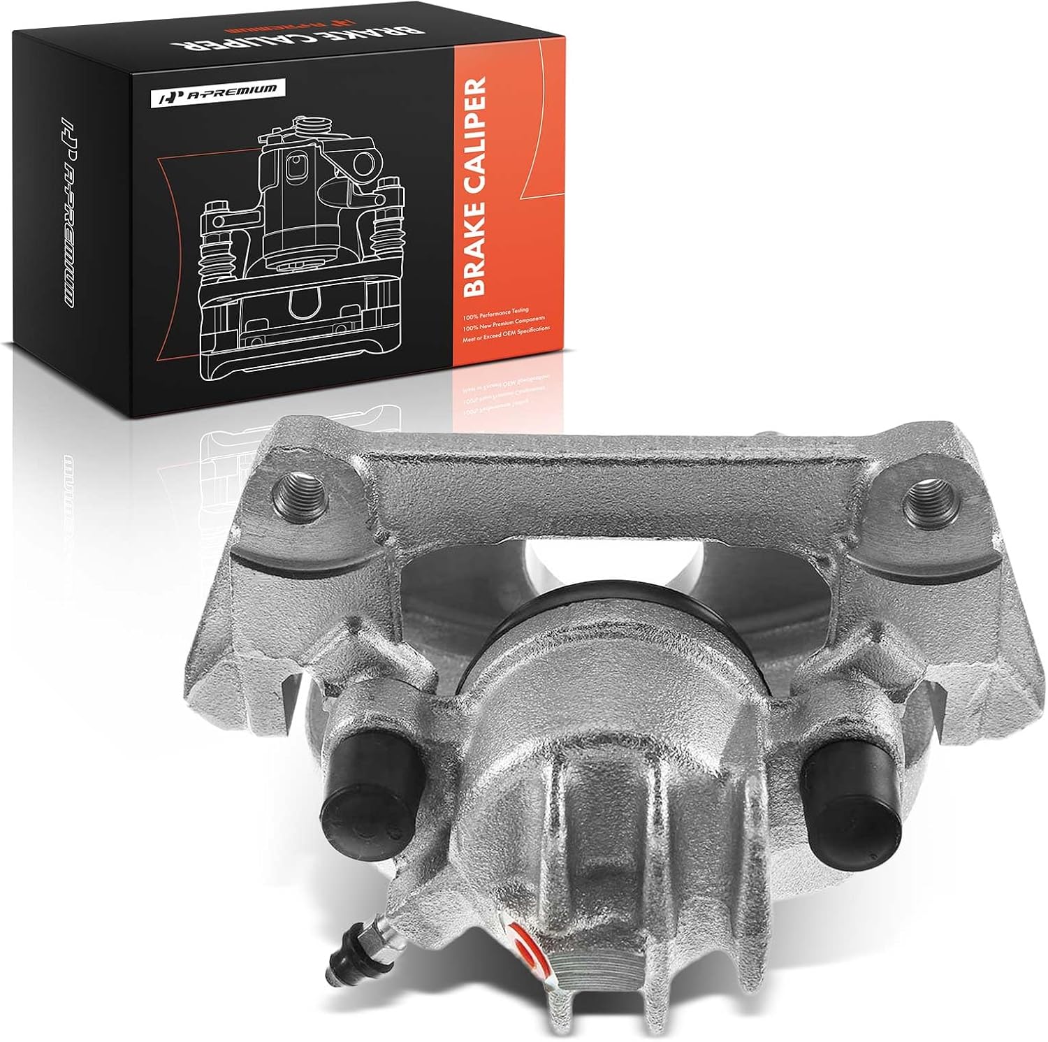 A-Premium Disc Brake Caliper Assembly with Bracket Compatible with Select Volvo Models - S60 2001-2007, S80 1999-2006, V70 2001-2007 - Front Right Passenger Side