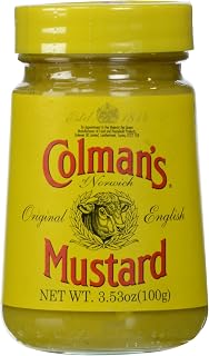 Colman's Original English Prepared Mustard 3.53 oz - Authentic British Kick Since 1814