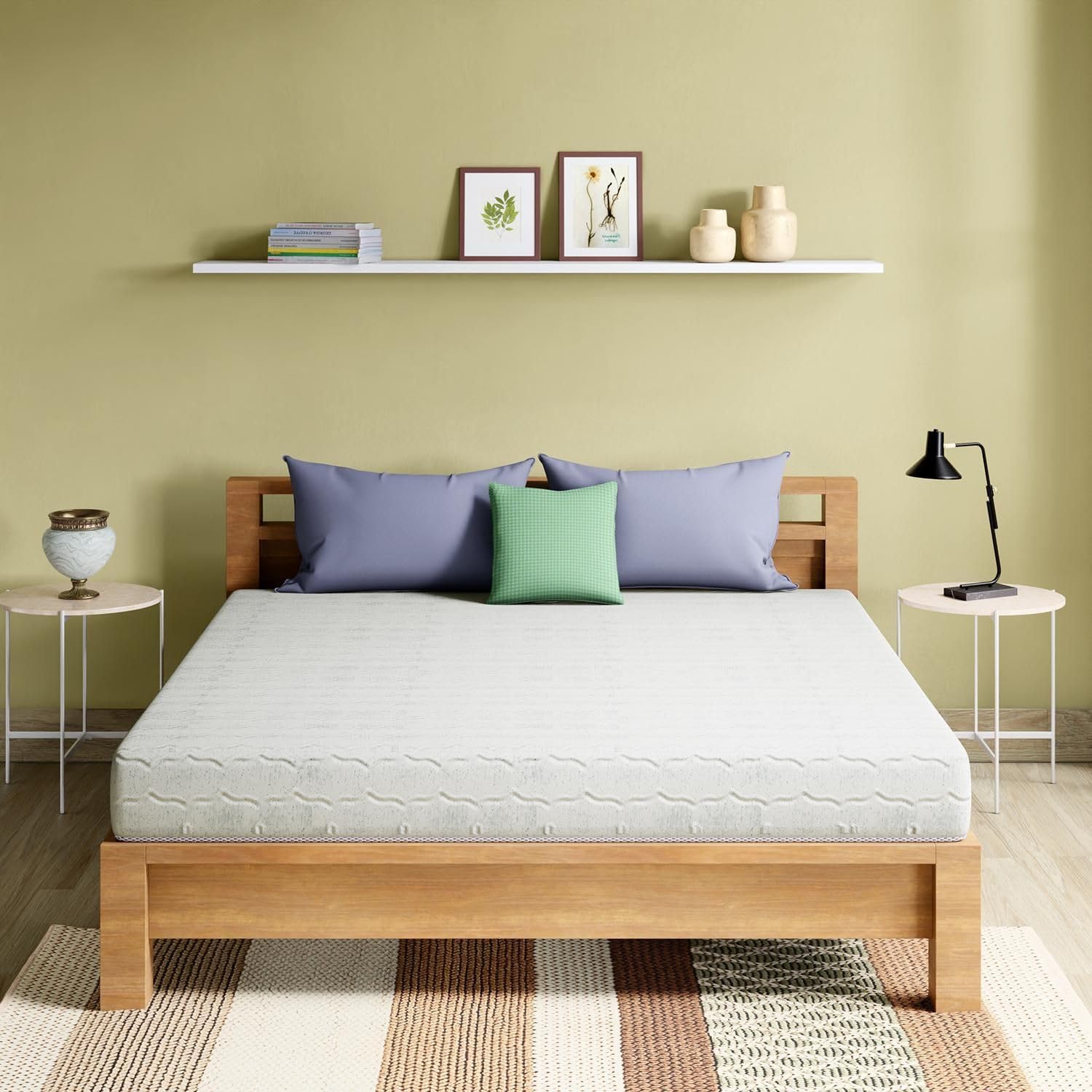Interio by Godrej Melody Queen Bed Foam Mattress (75 x 60 x 8 Inches), 5-Years Warranty, Softy Foam-image-48