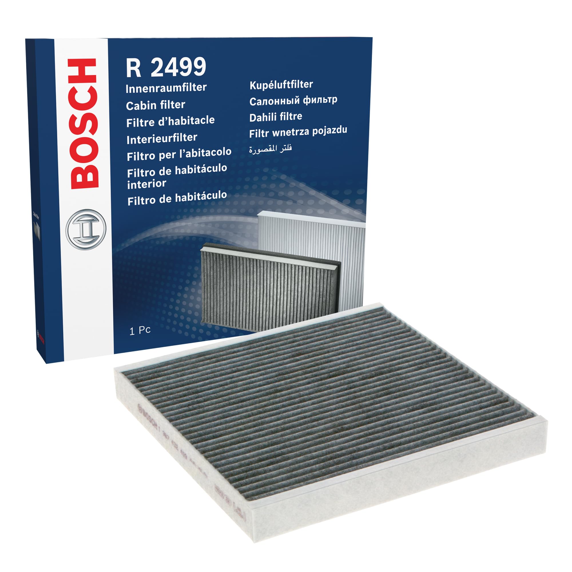 Bosch R2499 - Innenraumfilter mit Aktivkohle, 1 Stück (1er Pack)