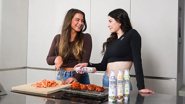 Rabeko Zero spray para cocinar bajo en calorías | HIERBAS ITALIANAS | 800 raciones, 2 kcal por pulverización | Spray para freír, asar y hornear | sin aditivos, sin azúcar|sin gluten 2 x 200ml - 5