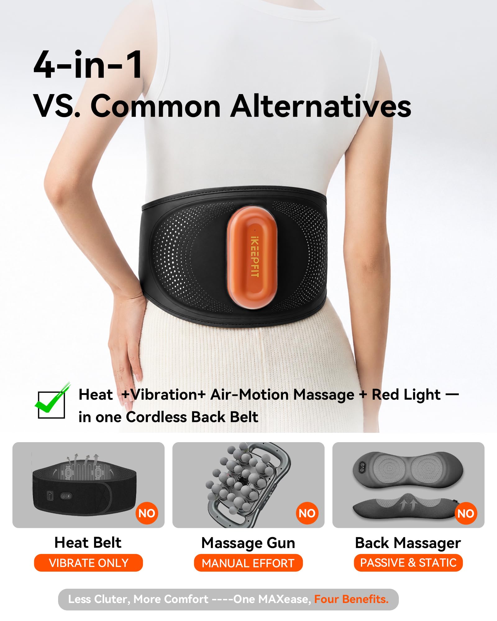IKEEPFIT Back Massager for Pain Relief Deep Tissue, FSA Eligible HSA — Amazon image 3