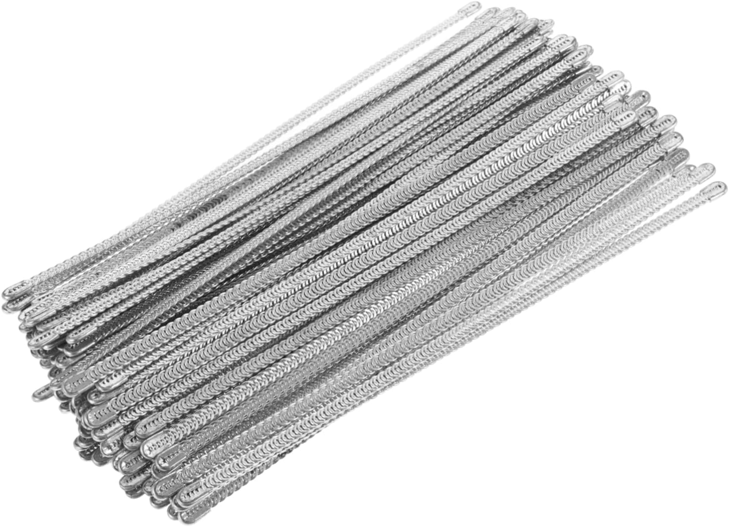 FRCOLOR 100Pcs Boning for Corset Sewing Spring for Compression Garments Breathable Innerwear for Sports Activities Shaping Silver
