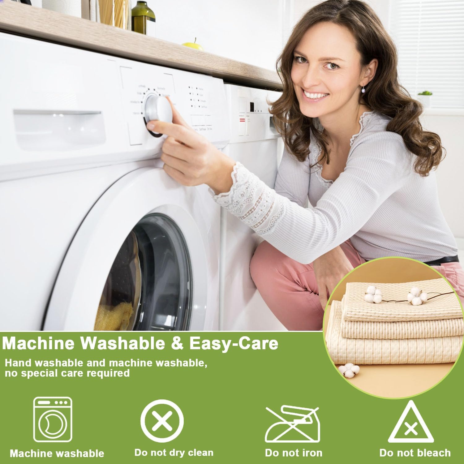 Large Bed Pads Washable Waterproof, 60"x 40" Soft Reusable Pee Pads for Incontinence, 4-Layer Protectors Absorbent Cotton Underpads for Urine Adults, Seniors,Women, Kids & Pets - Mattress Protector