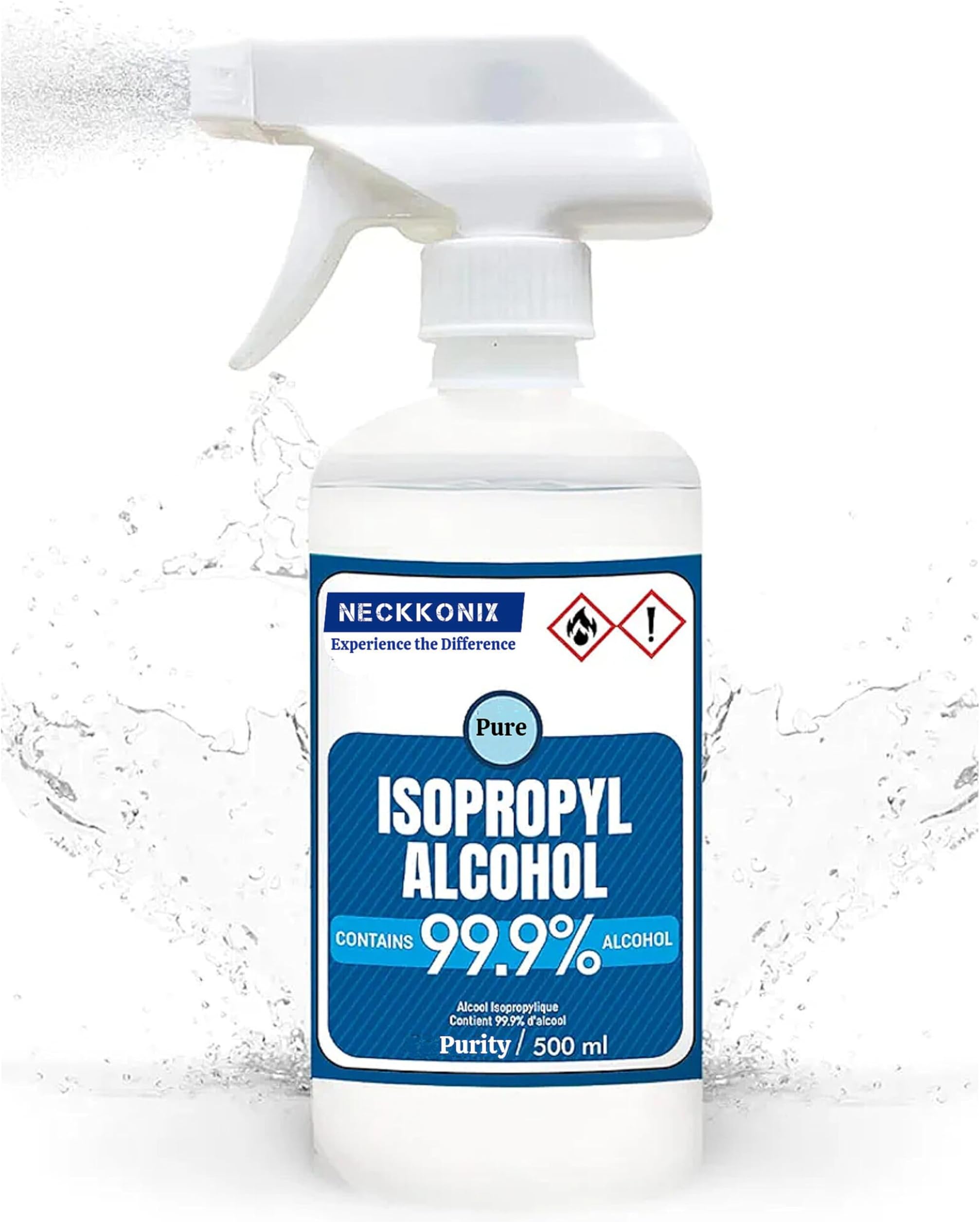 Isopropyl alcohol-500 ML (IPA-Trigger Spray Pack) (99.9% Pure) (CH3)2-CH-OH)