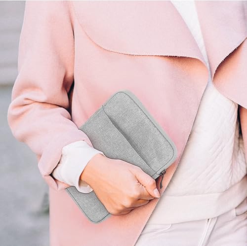 Vista 14 de UrbanX Funda para tablet de 8 pulgadas para Yaxa Kindle Fire/HD/HDX/Bolsa protectora portátil ligera con doble bolsillos, color azul