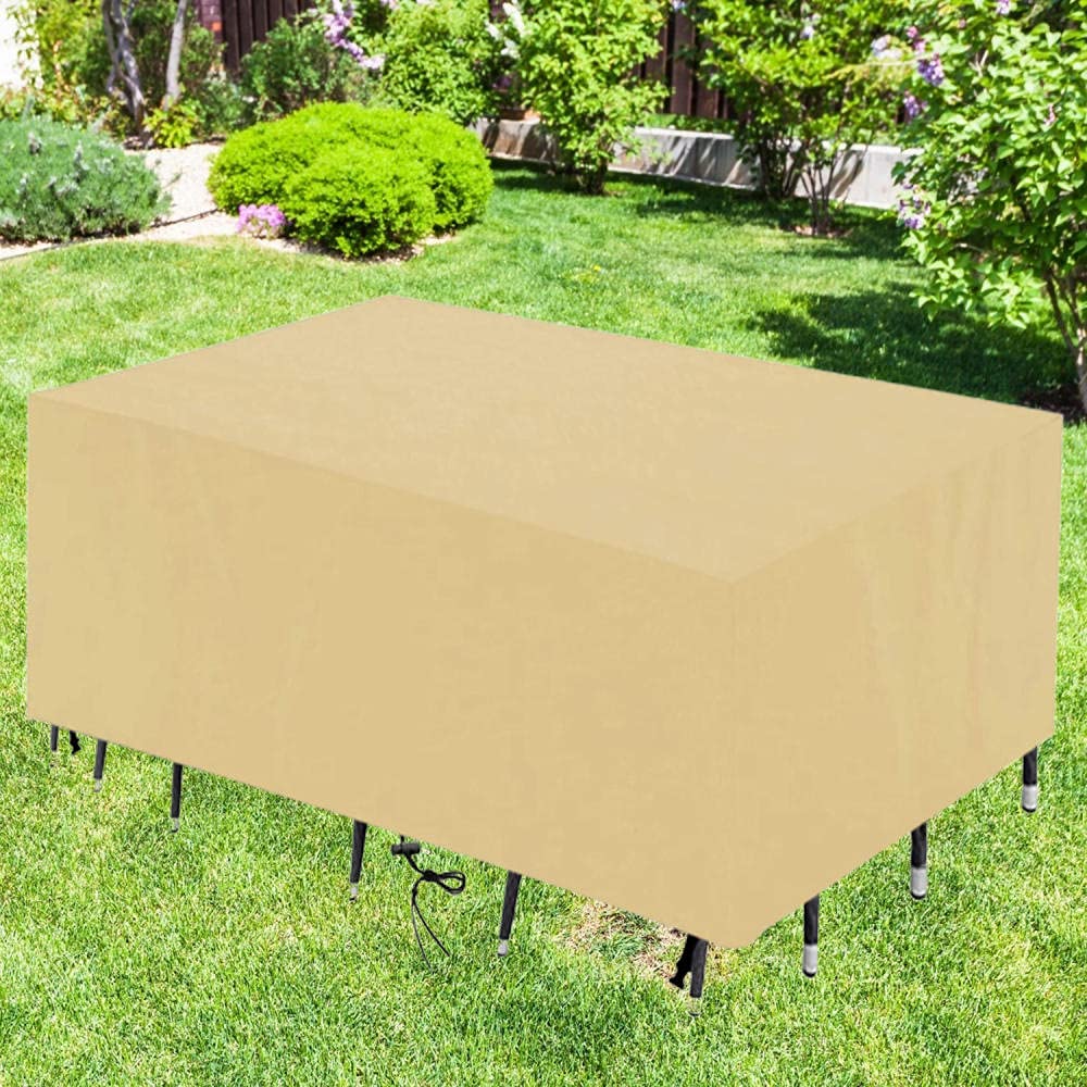 Copertura per Mobili da Giardino,420D Oxford Telo Impermeabile Anti-UV Antivento, per mobili da giardino, sedie, tavoli