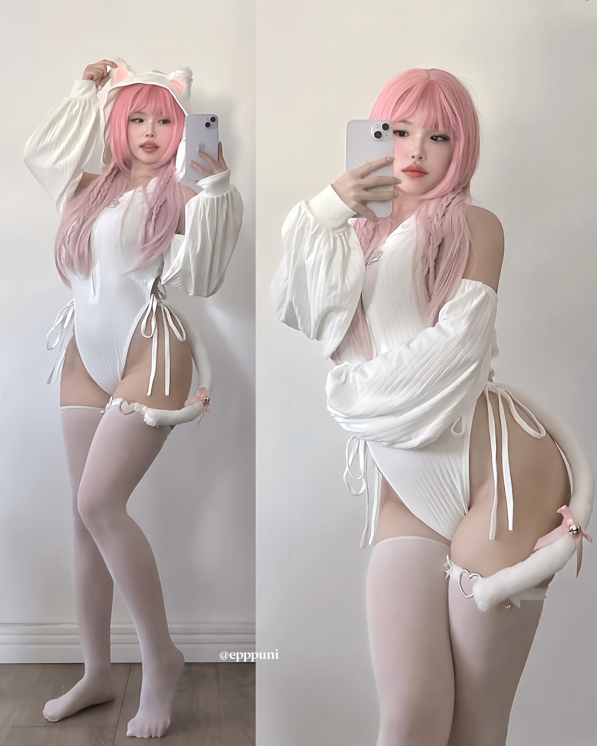 KORURACLUB gradient Wigs cosplay Wig pink and lolita wigs anime wig halloween Wigs for women (No accessories included) (): Blossom Pink Mist