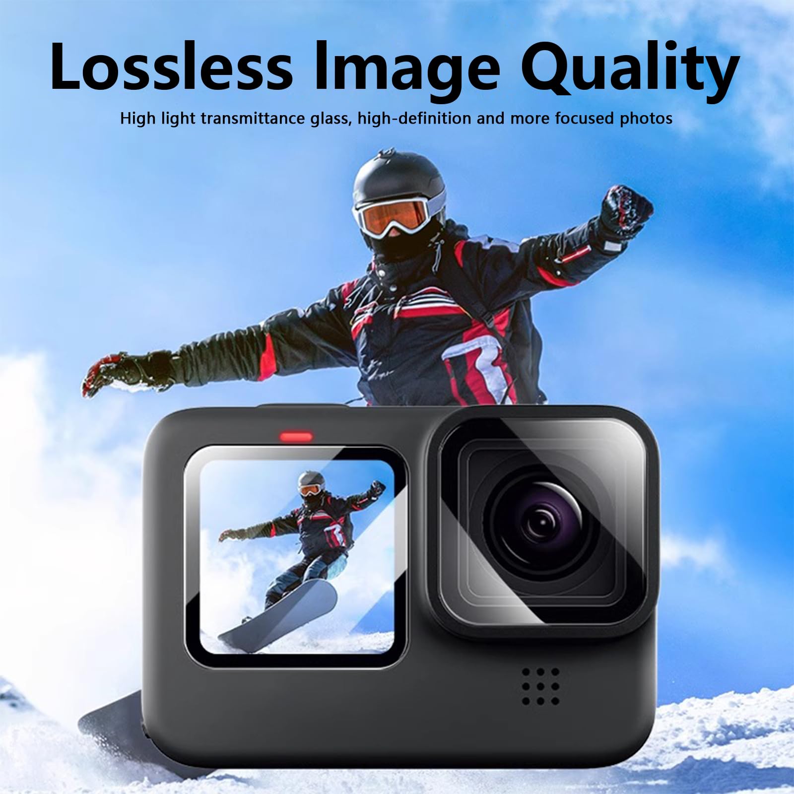Thoquene 10 sztuk akcesoriów do Gopro Hero 13 Black Set
