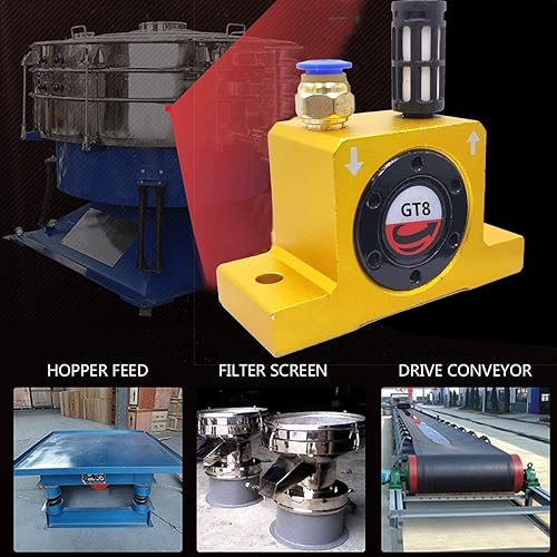 Miniatura 4 de GT8 G 18 '' tipo industrial neumático comprimido neumático rueda turbina vibrador silencioso (con silenciador)