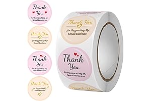 Thank You Stickers Roll - 500 Pcs Thank You Label Stickers for...