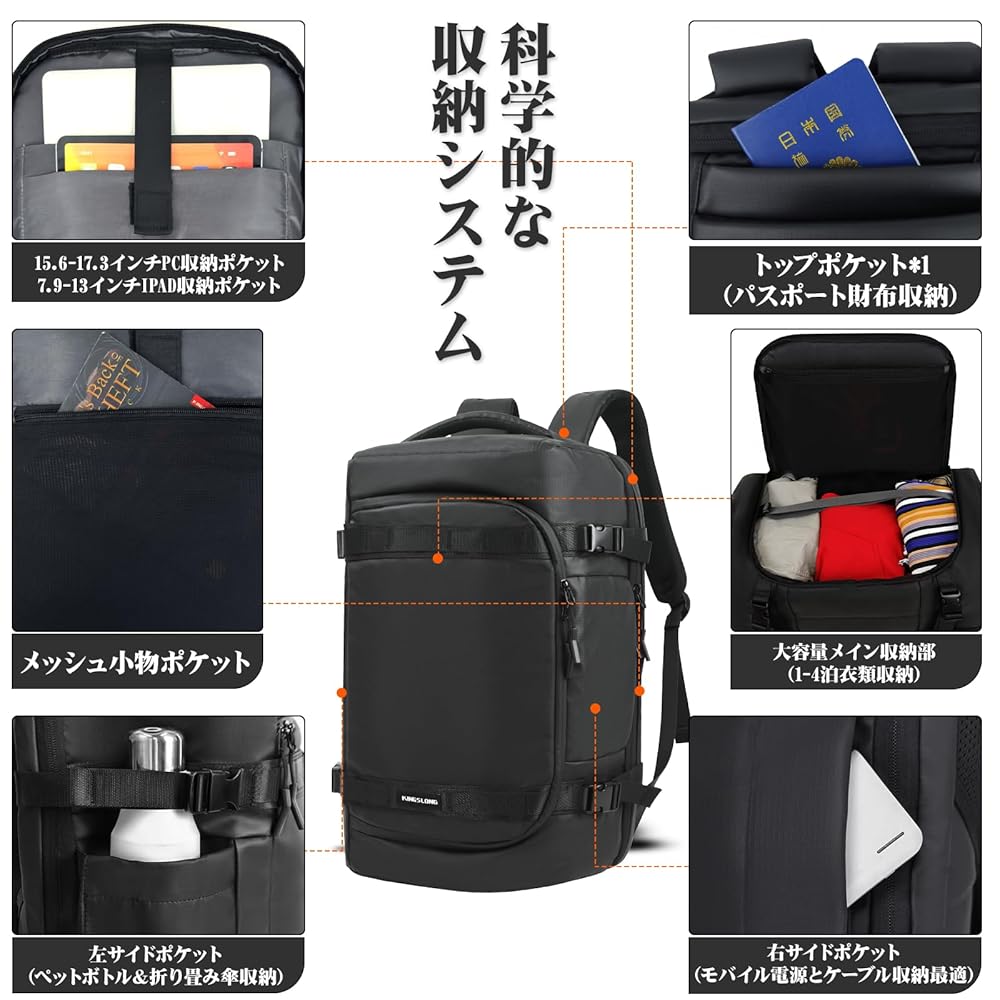 Amazon.co.jp: [KINGSLONG] ビジネスリュック 旅行 リュック