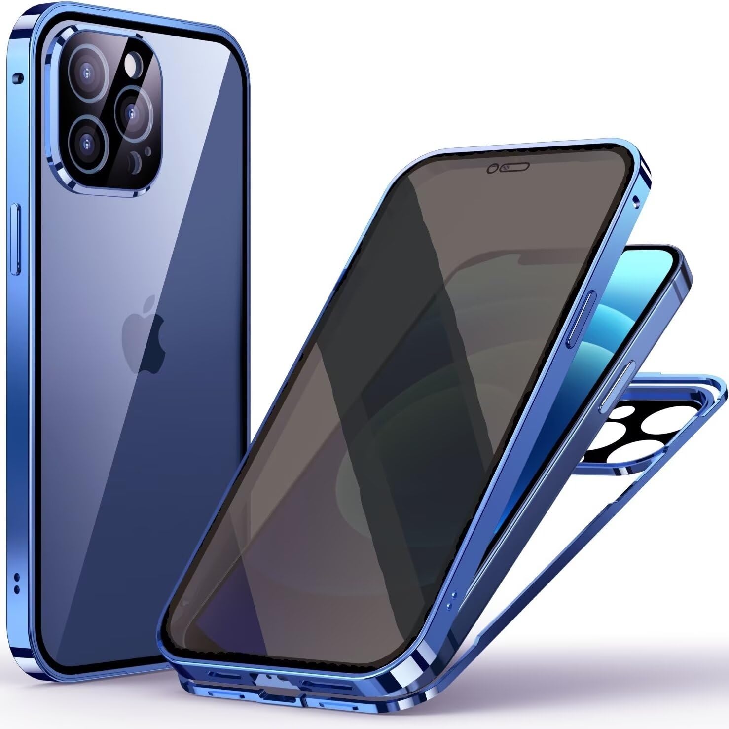 Amazon.co.jp: 覗き見防止 iPhone 15 Pro 用 ケース ロック付き アルミ 