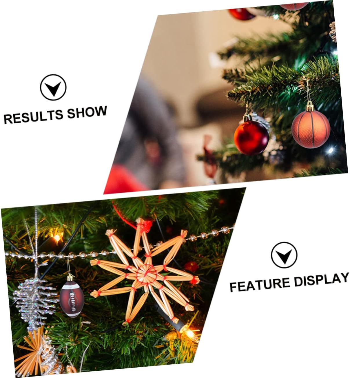 ABOOFAN 12pcs Christmas Balls Basketball Decor Christmas Ornament Soccer Party Supplies Basketball Jewelry Tree Pendant Ornaments Sports Themed Pendant Mini - Image 5