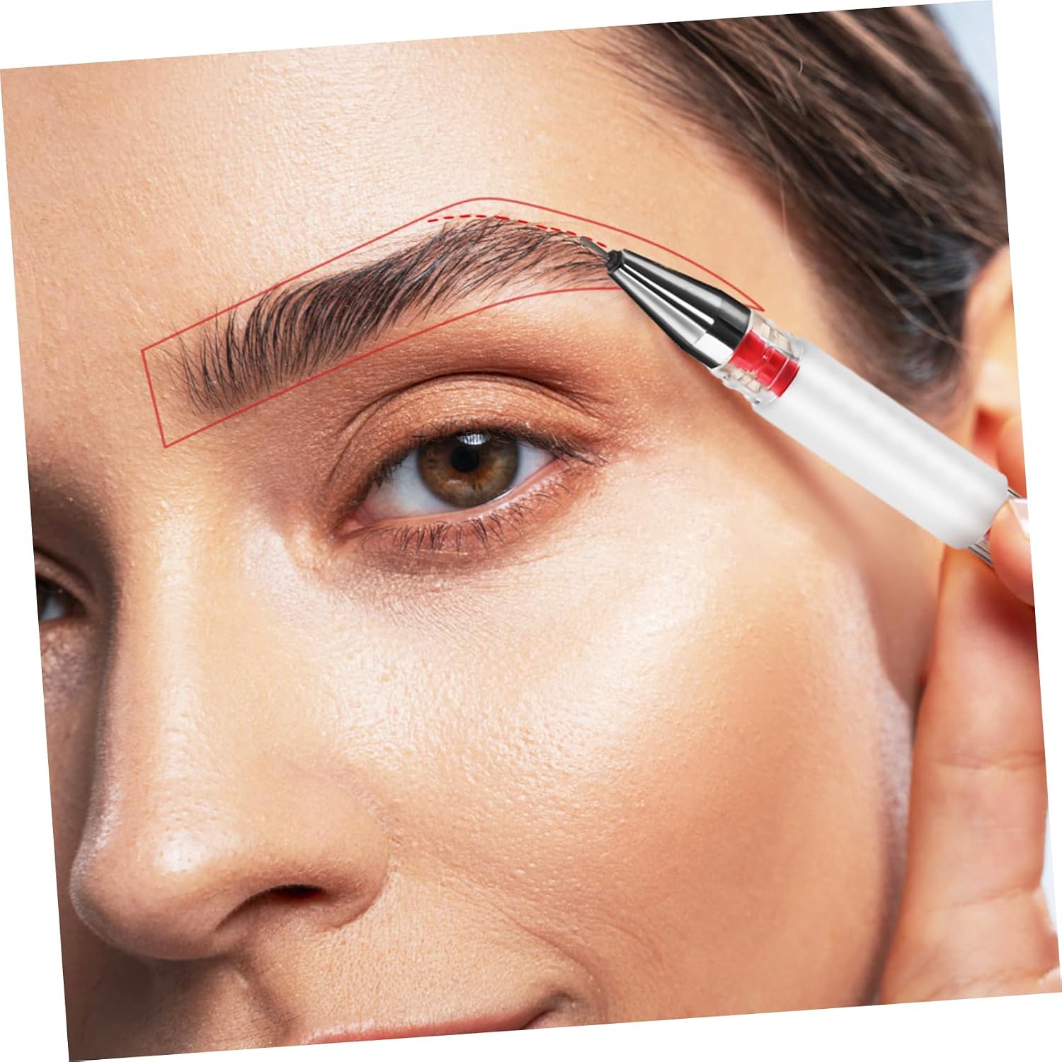 VALICLUD 4 Pcs Plastic Brow Mapping Pen Set for Precise Skin Positioning