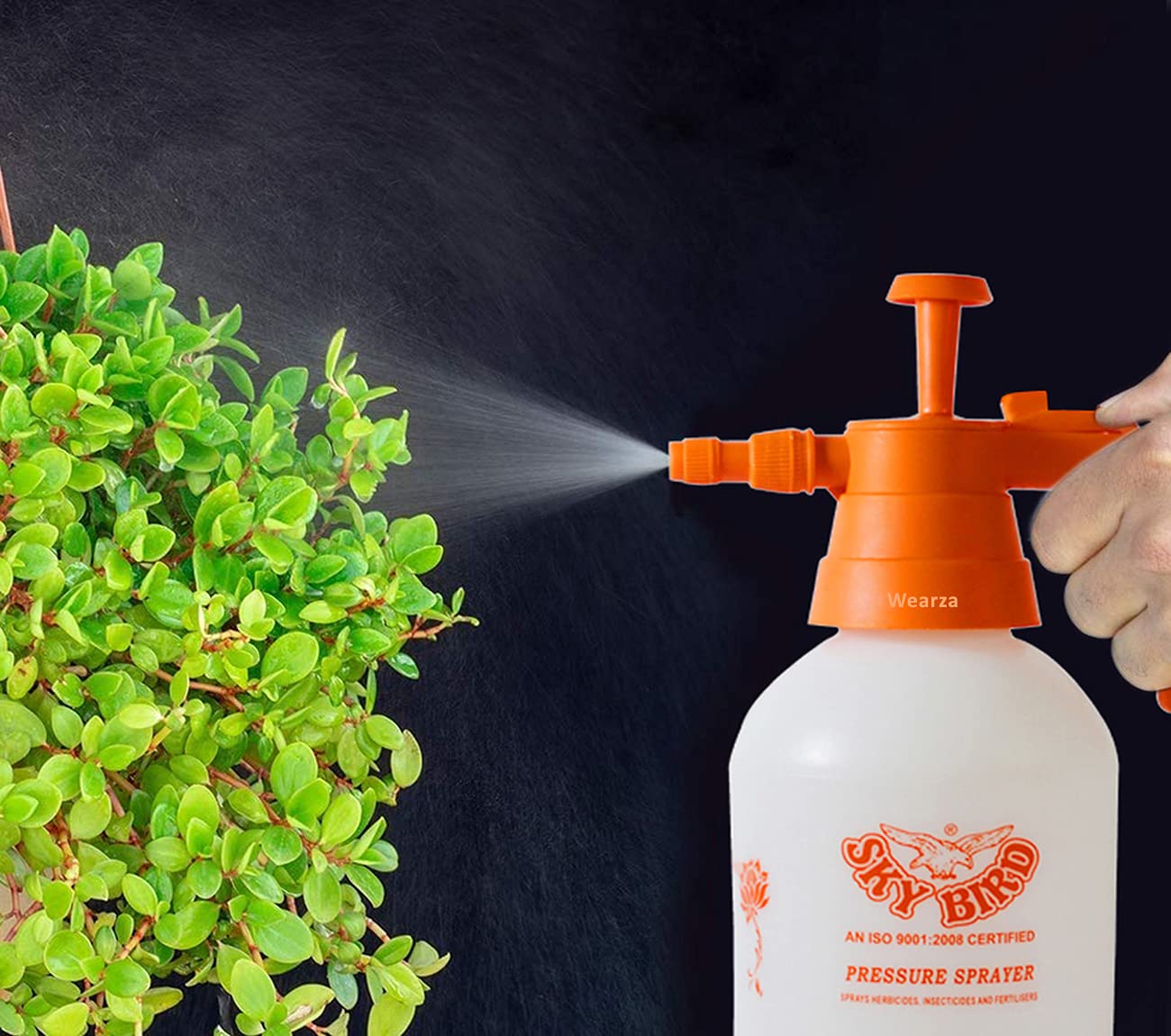 Wearza Sanitizer and Garden Pump Pressure Sprayer Lawn Sprinkler Water Mister Spray Bottle for Herbicides, Pesticides, Fertilizers, Plants Flowers 2 L Capacity, Sprayer for Garden (B08PD8HZXJ) Amazon Price History, Amazon Price Tracker