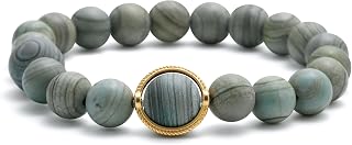 Qitian Solar System Bracelet Universe Galaxy The Eight Planets Earth Guardian Star Bracelet Natural Stones Beads Yoga Chakra Bracelet Handmade Energy Bangle Gifts for Women Men Girls