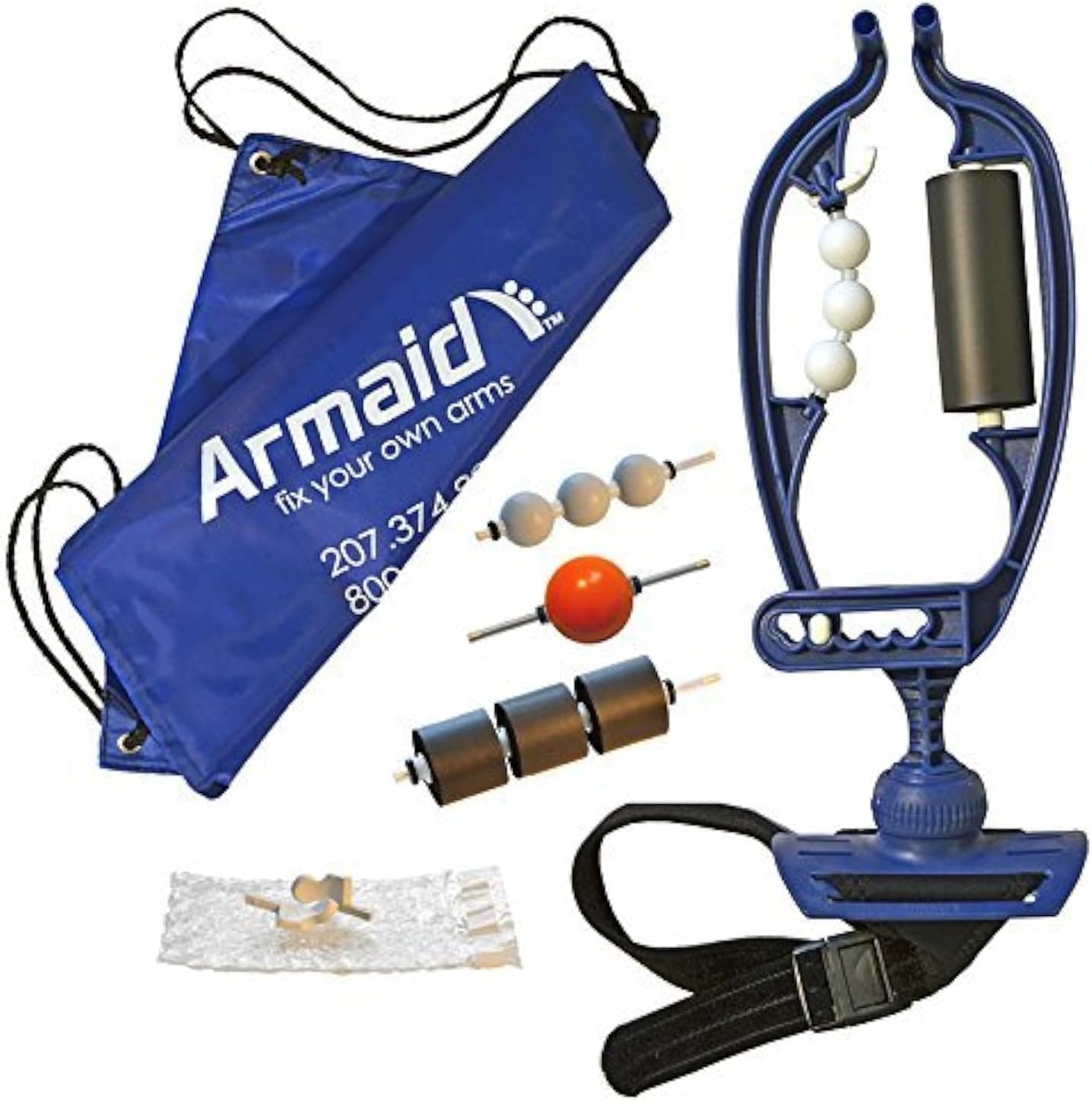 Armaid COMPLETE Foam Massage Tool | Self Myofascial Release Roller | Tennis Elbow Treatment | RSI Therapy | Therapeutic Trigger Point Hand Muscle Foam Roller | Forearm Exerciser | Arm Aid Massager