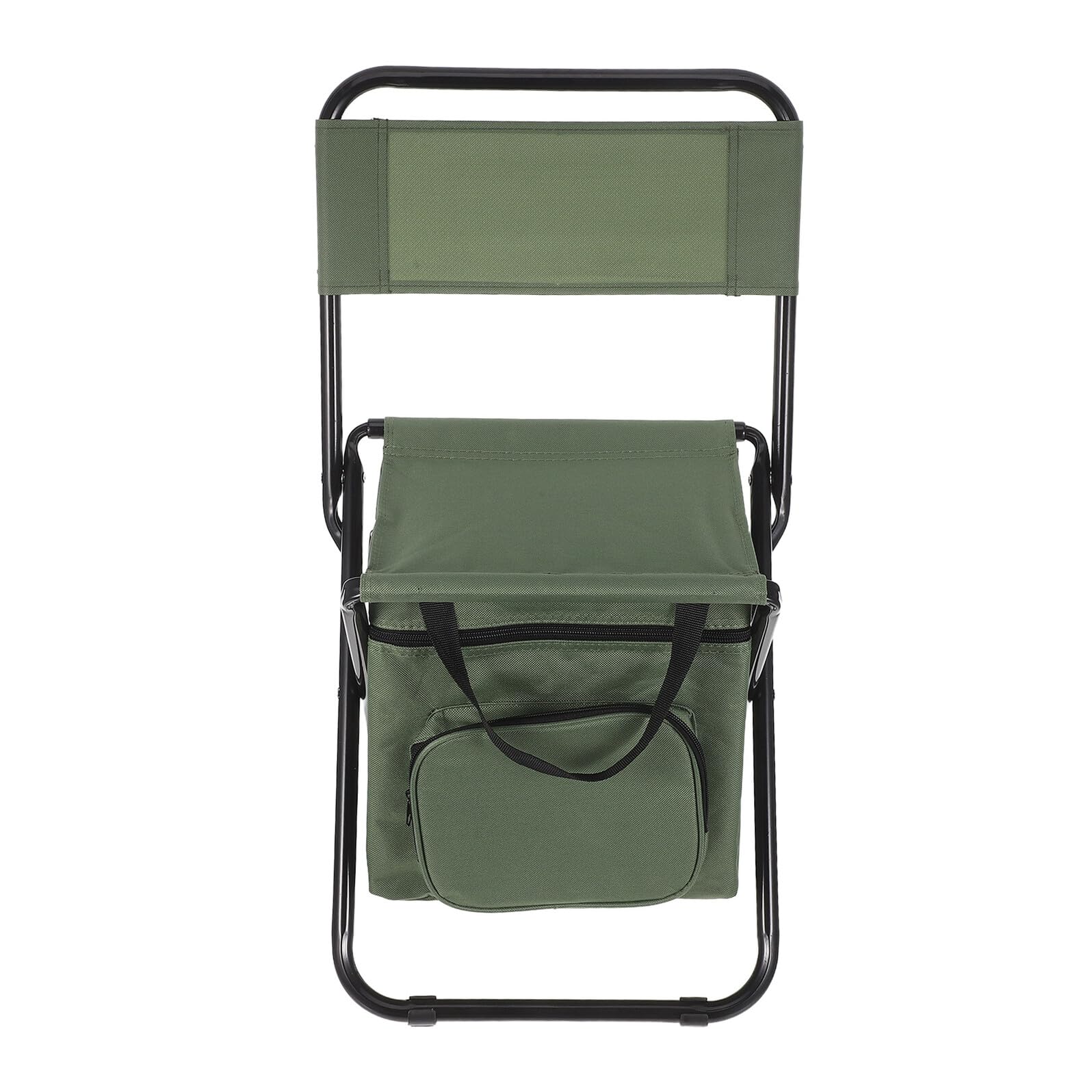 Sedia Portatile da Escursionismo Pieghevole con Schienale e Borsa Termica Integrata Sgabello Leggero da Pesca per Campeggio Picnic e Attività All’Aperto Trasporto Compatto e