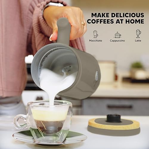 Miniatura 5 de Starument Espumador de leche eléctrico  Espumador automático de leche y calentador para café, café con leche, capuchino, otras bebidas cremosas  4
