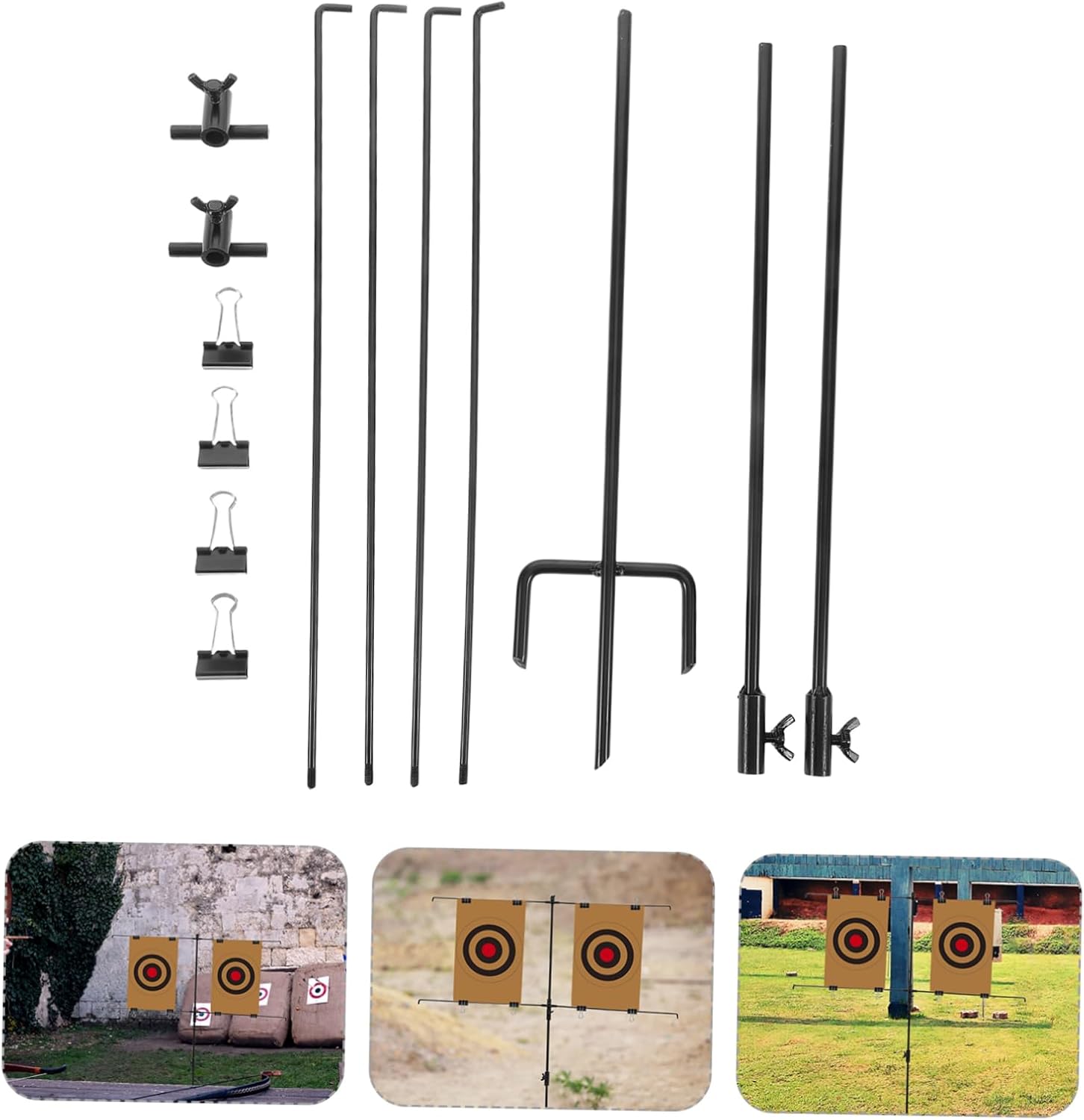 Adjustable Height Paper Target Stand Durable Range Practice Target Holder