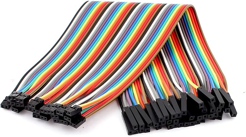 Cabos Jumper uxcell Fêmea 2,54 mm para Fêmea 2,0 mm, 20 cm – Kit com 20 unidades