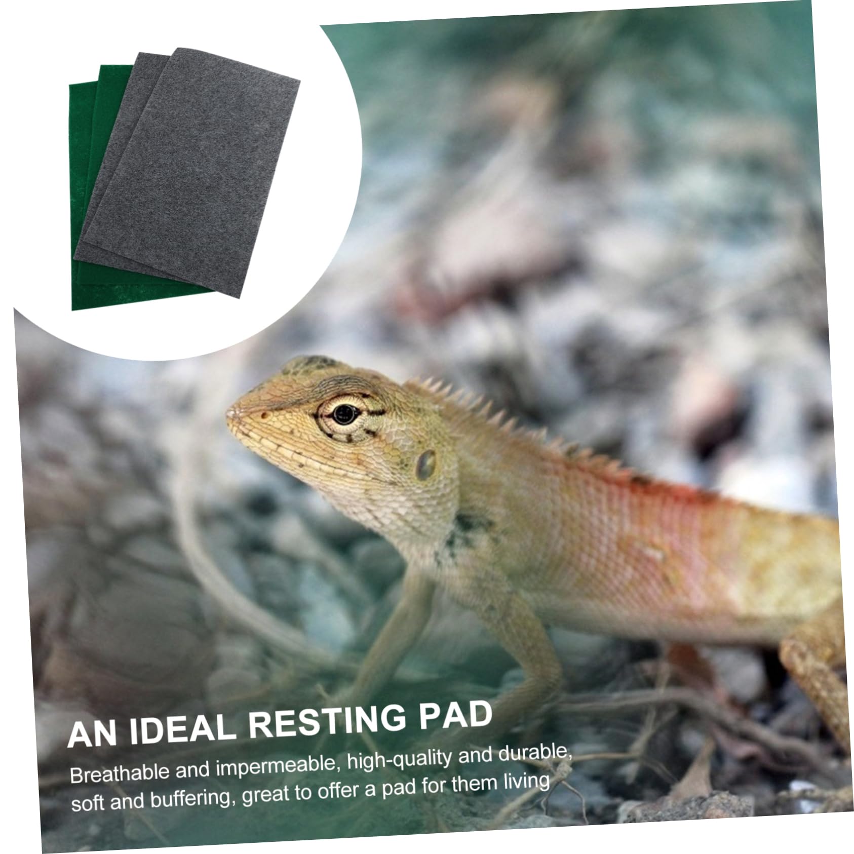 Sosoport 8stücke Reptile Carpet Mat wasserdichte Und Atmungsaktive Unterlage Für Echsen Schlangen Und Schildkröten Wiederverwendbar Und Zuschneidbar Terrarium-zubehör