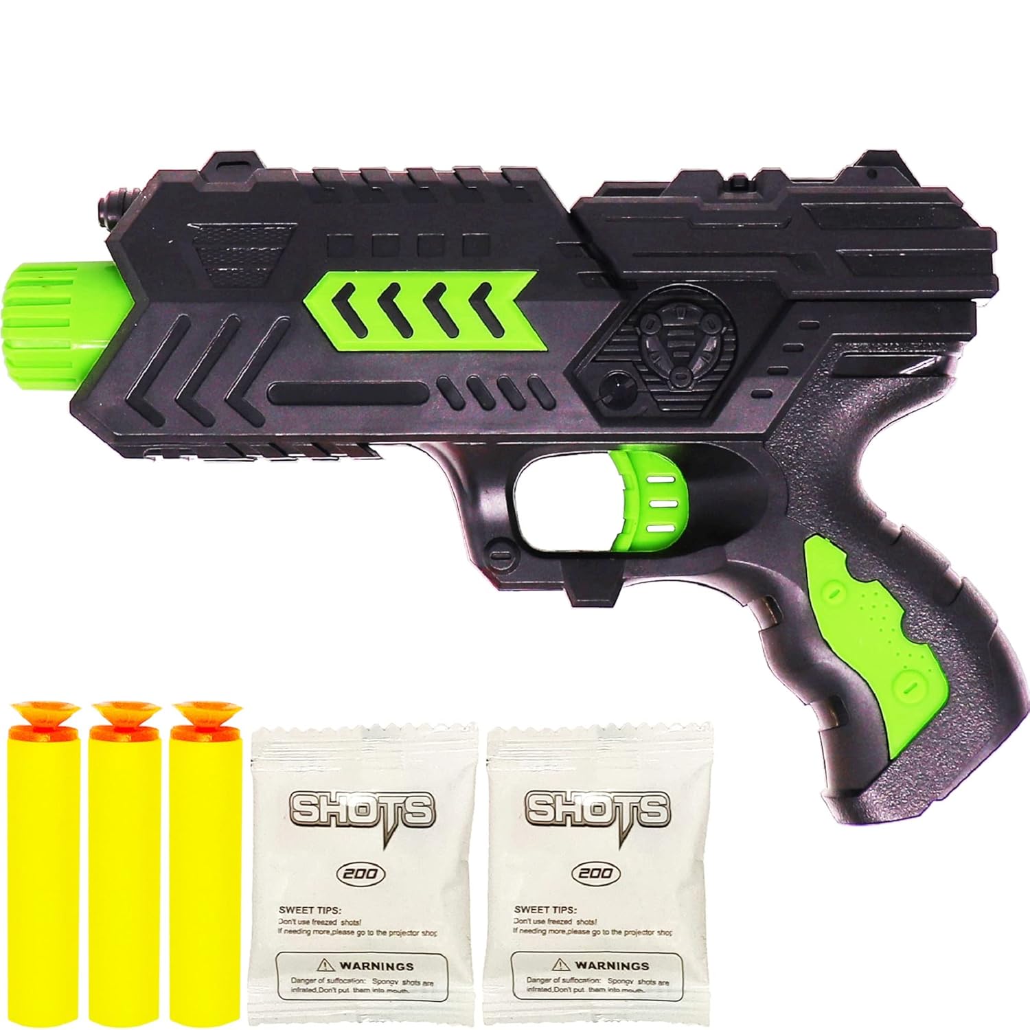 Buy Aseenaa Plastic Water Bullets and Soft Bullet Pistol with 400 Jelly Shot and 3 Soft Foam