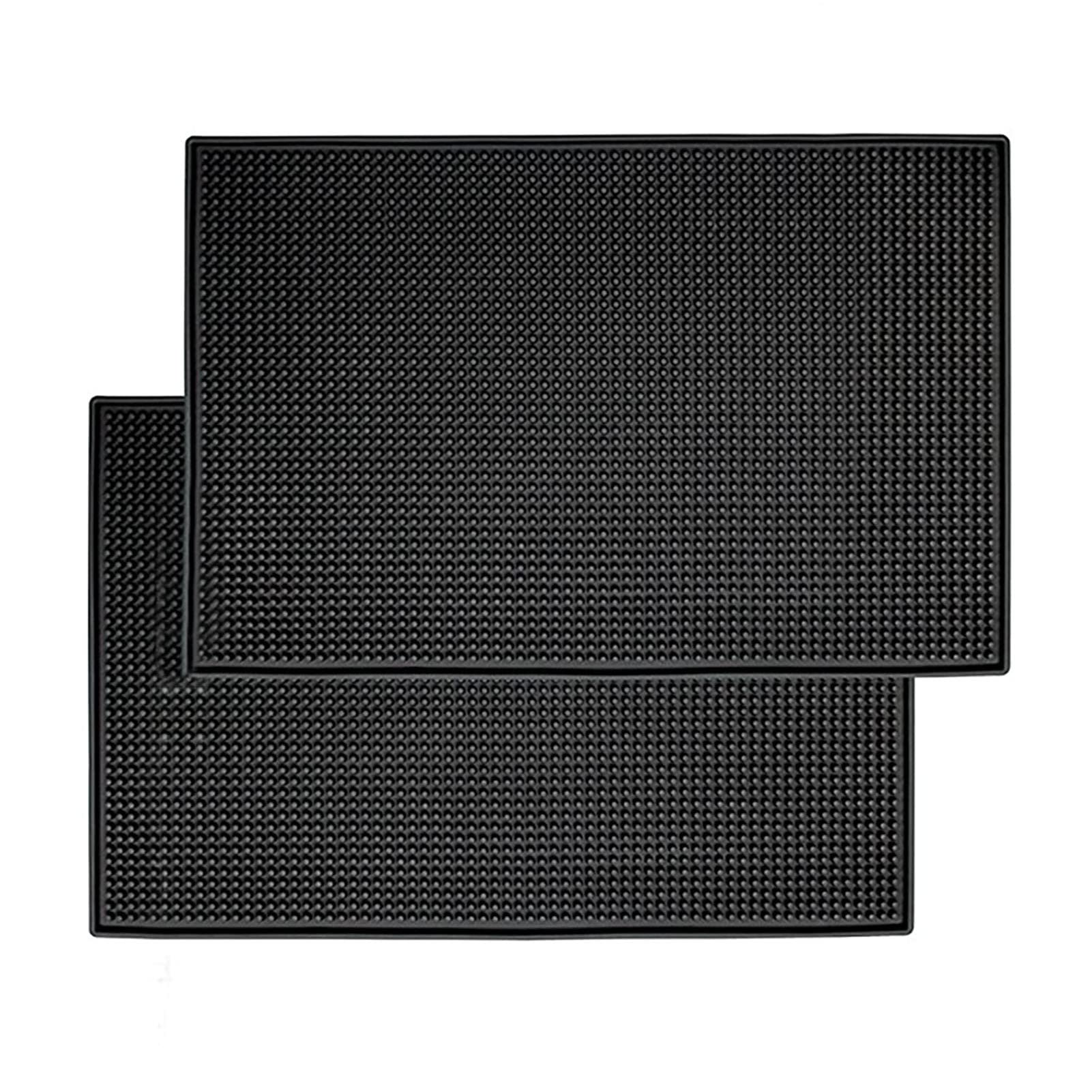 2 Pezzi Tappetini da Bar, Tappetino per Caffè Espresso, Cuscinetto di Drenaggio per Isolamento Termico in PVC, Adatto per Bar o Uso Domestico, Utilizzato per Fissare Bicchieri da Vino (30x40cm)
