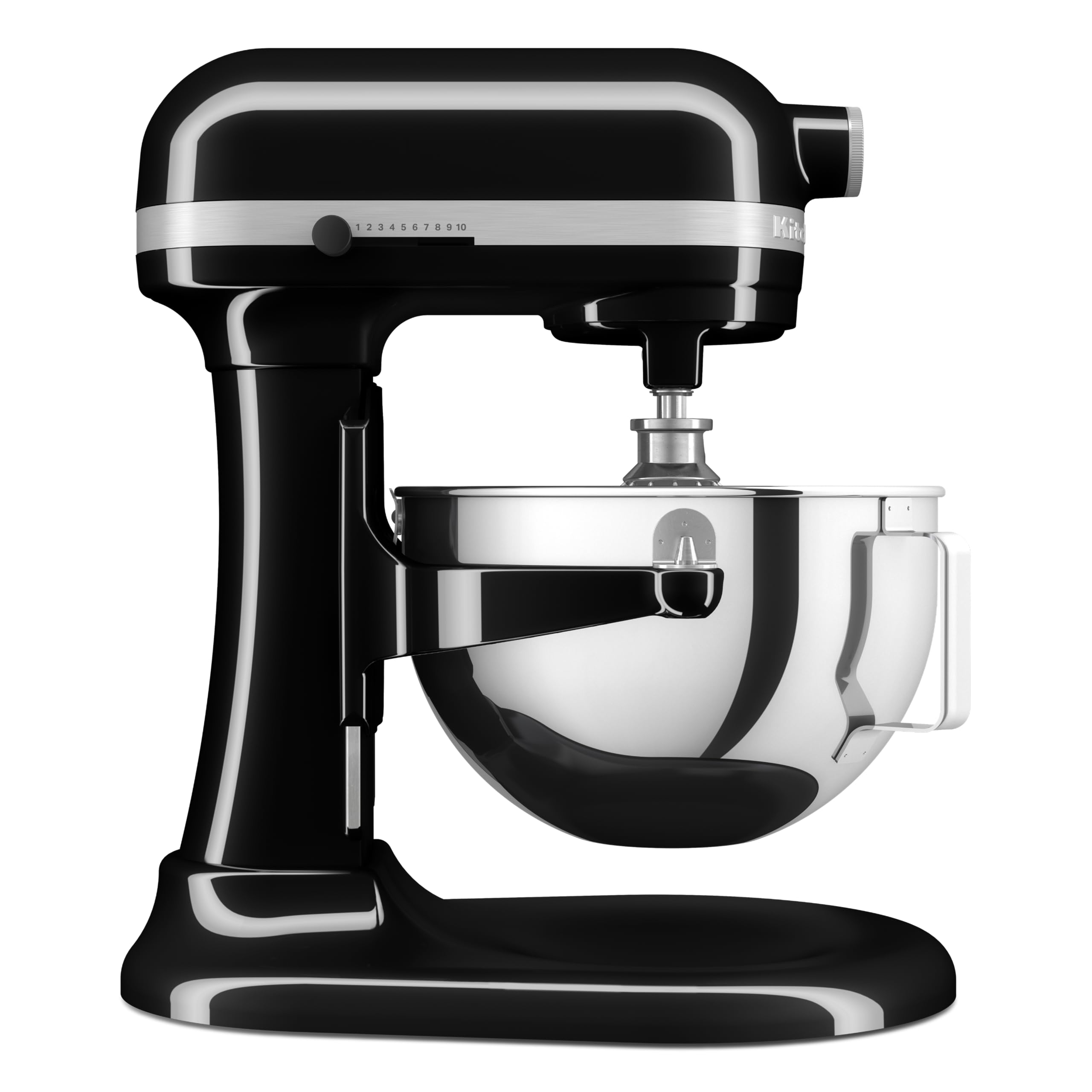 KitchenAid Batidora Amasadora Bowl-Lift 5.2L Heavy Duty, Cuerpo y Engranajes Metálicos, 11 Velocidades, Flex Edge, 67 Puntos de Contacto, Onyx Black