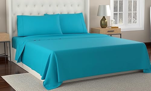 Miniatura 7 de kathy ireland Juego de sábanas de percal de algodón orgánico de 300 hilos, 4 piezas, lino, tamaño King